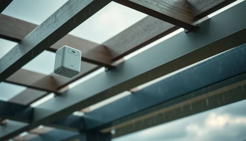 Capteurs de pluie et de vent : automatismes pour protéger votre pergola