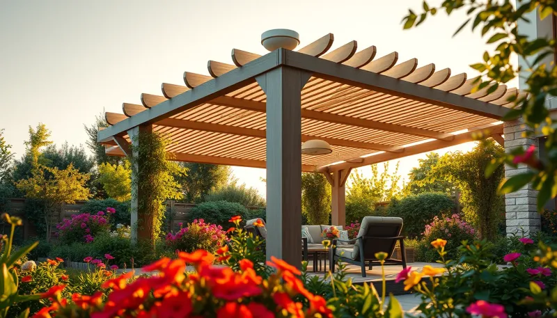 Pergola bioclimatique : prix au m² estimé en 2026
